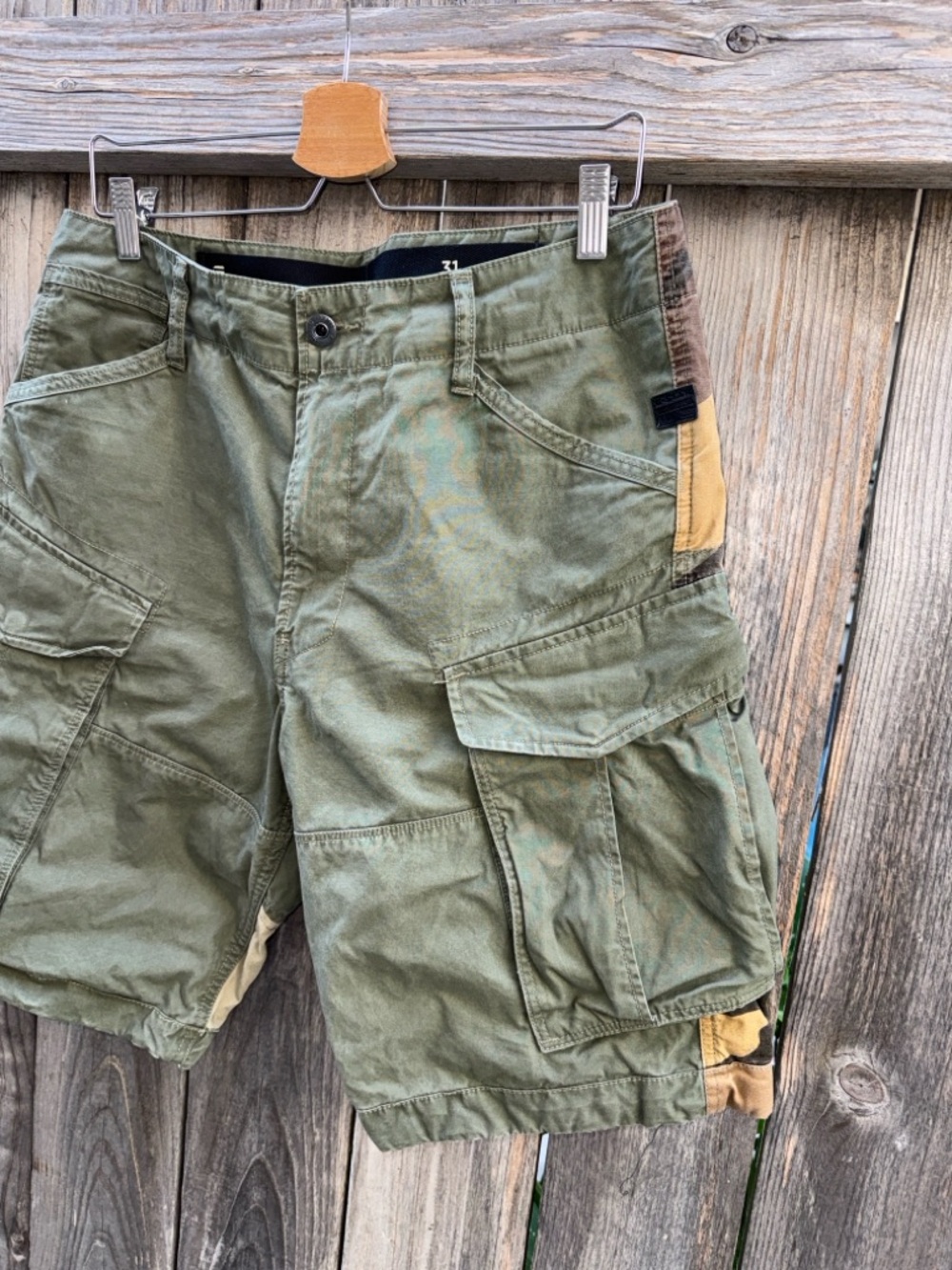 G-Star Men's Rovic Loose Cargo Shorts, Green Size 31 - Picture 9 of 12